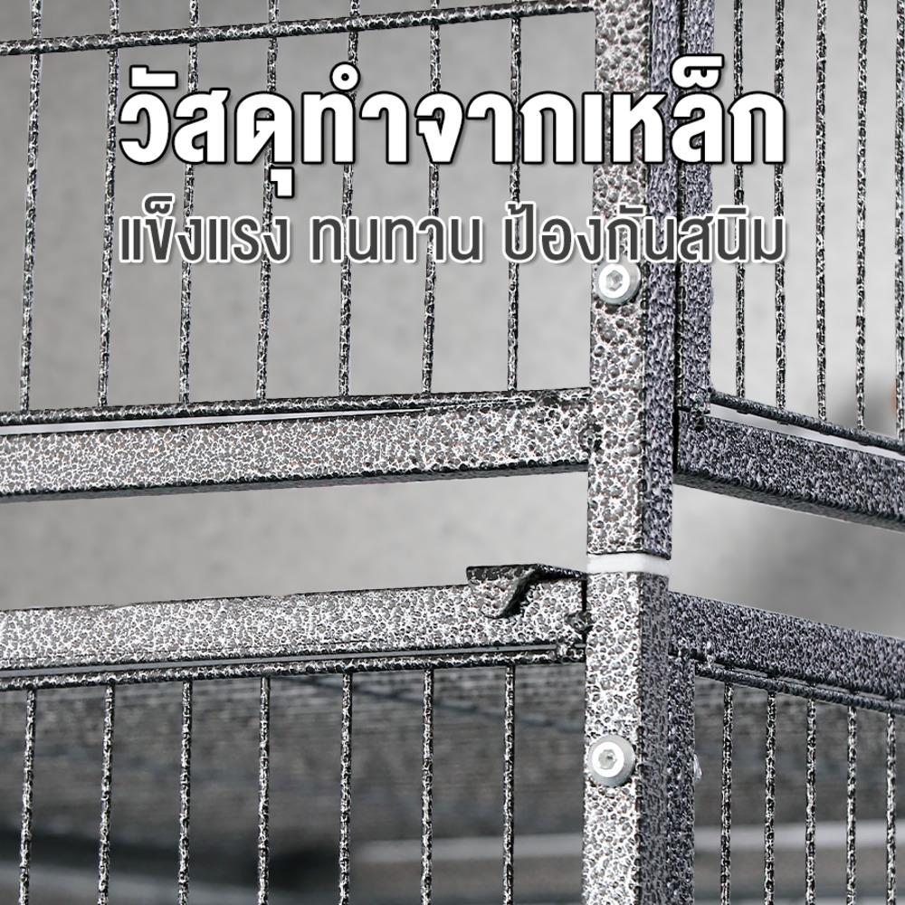 กรงแมวแยกห้อง PETUS 162X68X183 ซม. สีเทา