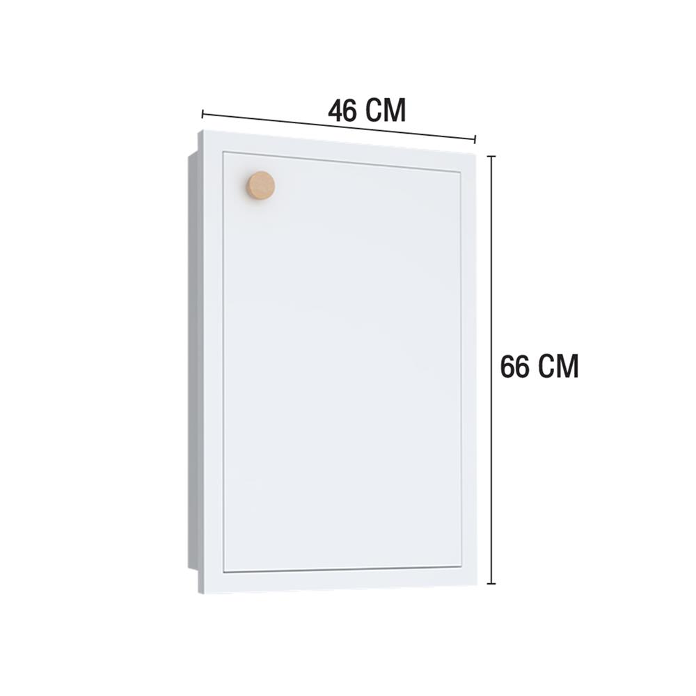 บานซิงค์เดี่ยว MJ DOT 46x66 ซม. สี WHITE