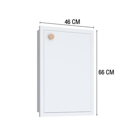 บานซิงค์เดี่ยว MJ DOT 46x66 ซม. สี WHITE_5