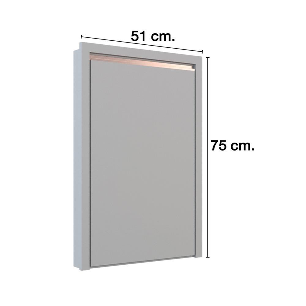 บานถังแก๊ส MJ ETERNITY 51x75 ซม. สี ELEGANT GREY