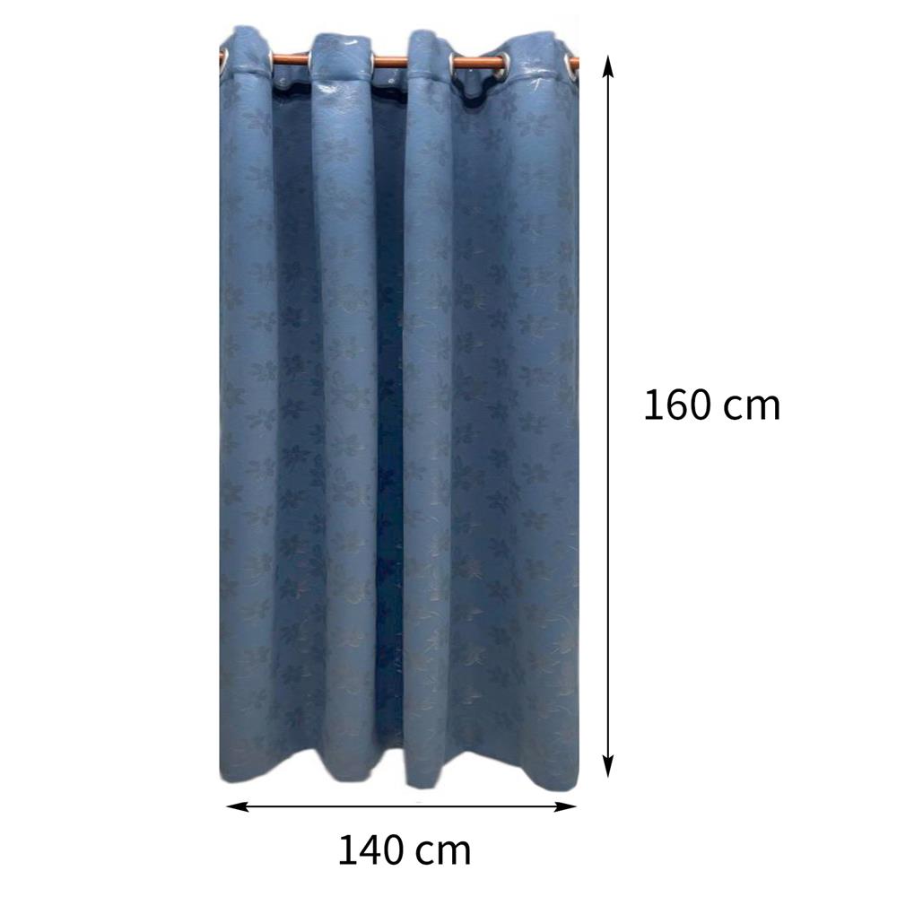 ผ้าม่าน EYELET HOME LIVING STYLE RYLLIS UV 140X160 ซม. สีน้ำเงิน