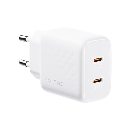 อะแดปเตอร์ TYPE C VOLTME REVO 20 DUO LITE CC V2020TH 20W สีขาว_0