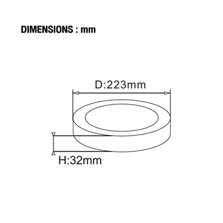 ดาวน์ไลท์ LED CARINI HOSHI 8.7 นิ้ว 18 วัตต์ DAYLIGHT สีขาว_5