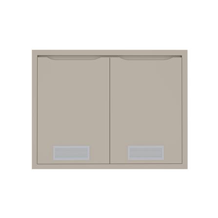 บานซิงค์คู่พร้อมช่องระบาย MJ ECO 86x66 ซม. สี BEIGE_0