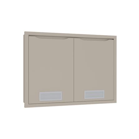 บานซิงค์คู่พร้อมช่องระบาย MJ ECO 86x66 ซม. สี BEIGE_1