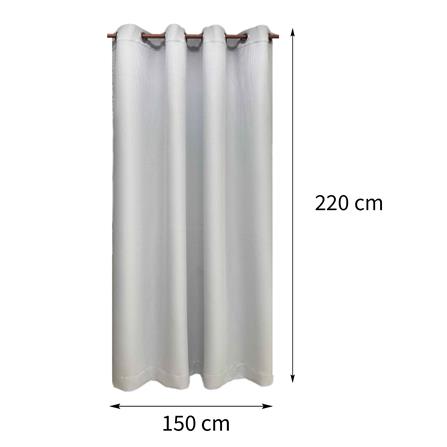 ผ้าม่าน EYELET HOME LIVING STYLE DORRA UV 150X220 ซม. สีเทา_5