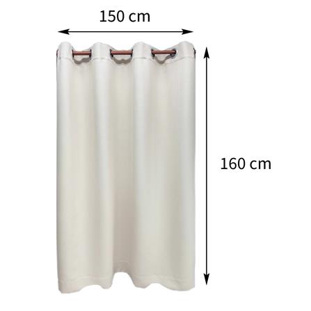 ผ้าม่าน EYELET HOME LIVING STYLE DORRA UV 150X160 ซม. สีครีม_5