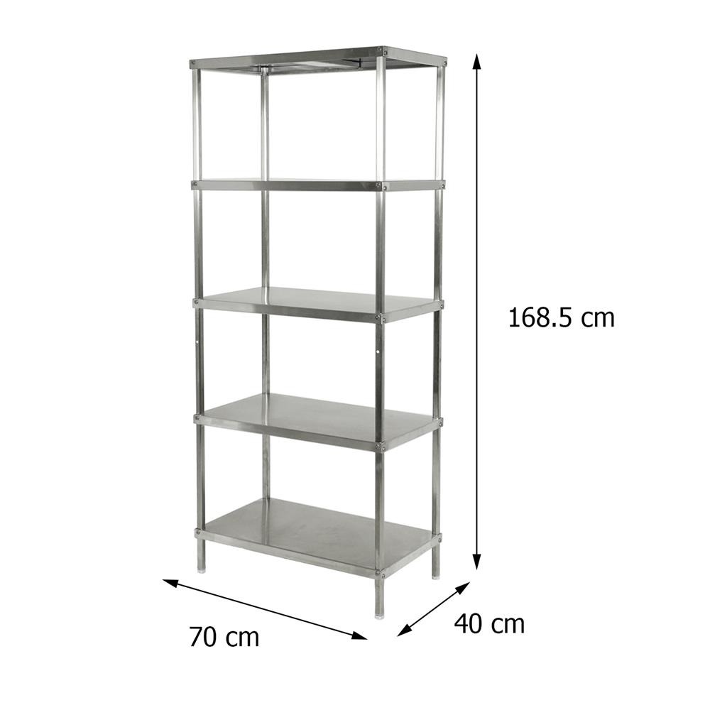 ชั้นวางของ 5 ชั้น FURDINI SANKI12 70 ซม. สีสเตนเลส