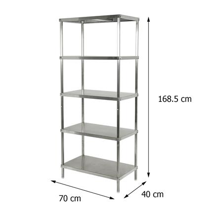 ชั้นวางของ 5 ชั้น FURDINI SANKI12 70 ซม. สีสเตนเลส_6