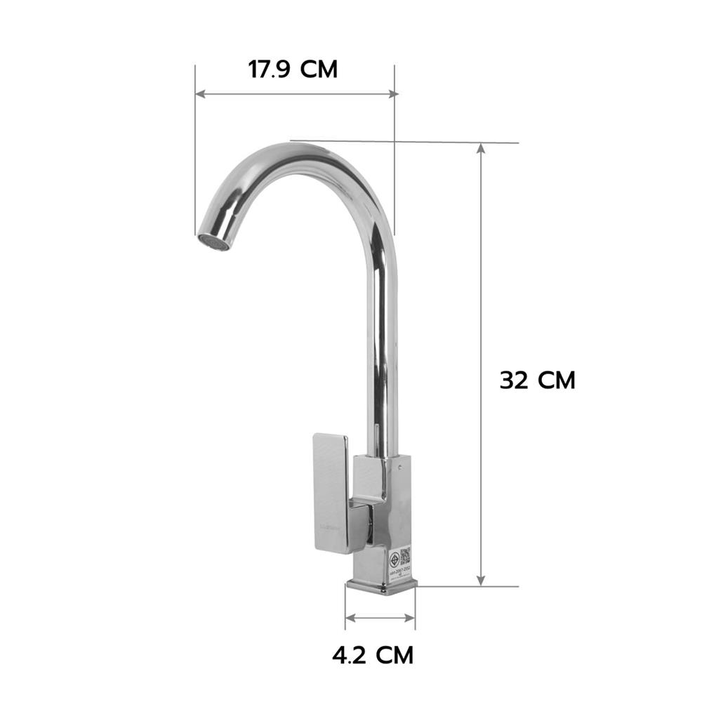ก๊อกซิงค์เดี่ยวเคาน์เตอร์ LUZERN DL-4105