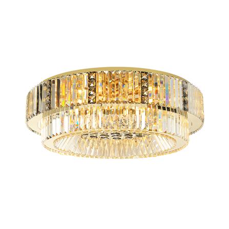 ไฟถาด L&E 01-03148 สีใส/ทอง/ดำ 19 หัว_0