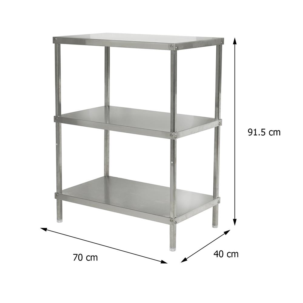 ชั้นวางของสเตนเลส 3 ชั้น FURDINI SANKI10 70 ซม.