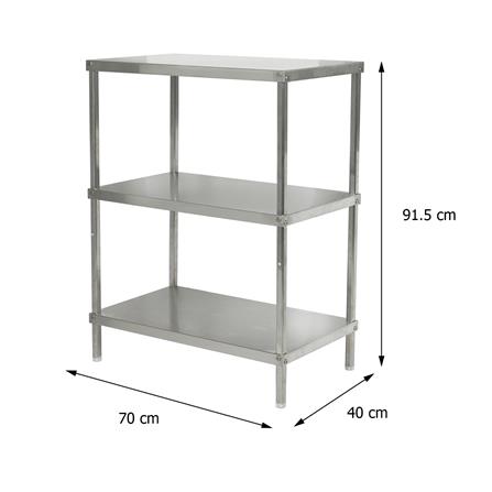ชั้นวางของสเตนเลส 3 ชั้น FURDINI SANKI10 70 ซม._5