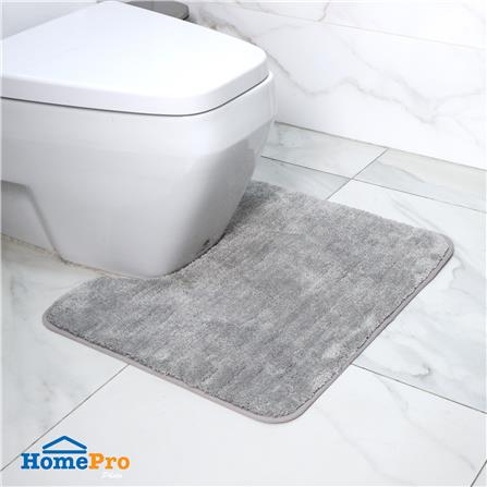 พรมห้องน้ำ HOME LIVING STYLE GLAM 55X65 ซม. สีเทา_4