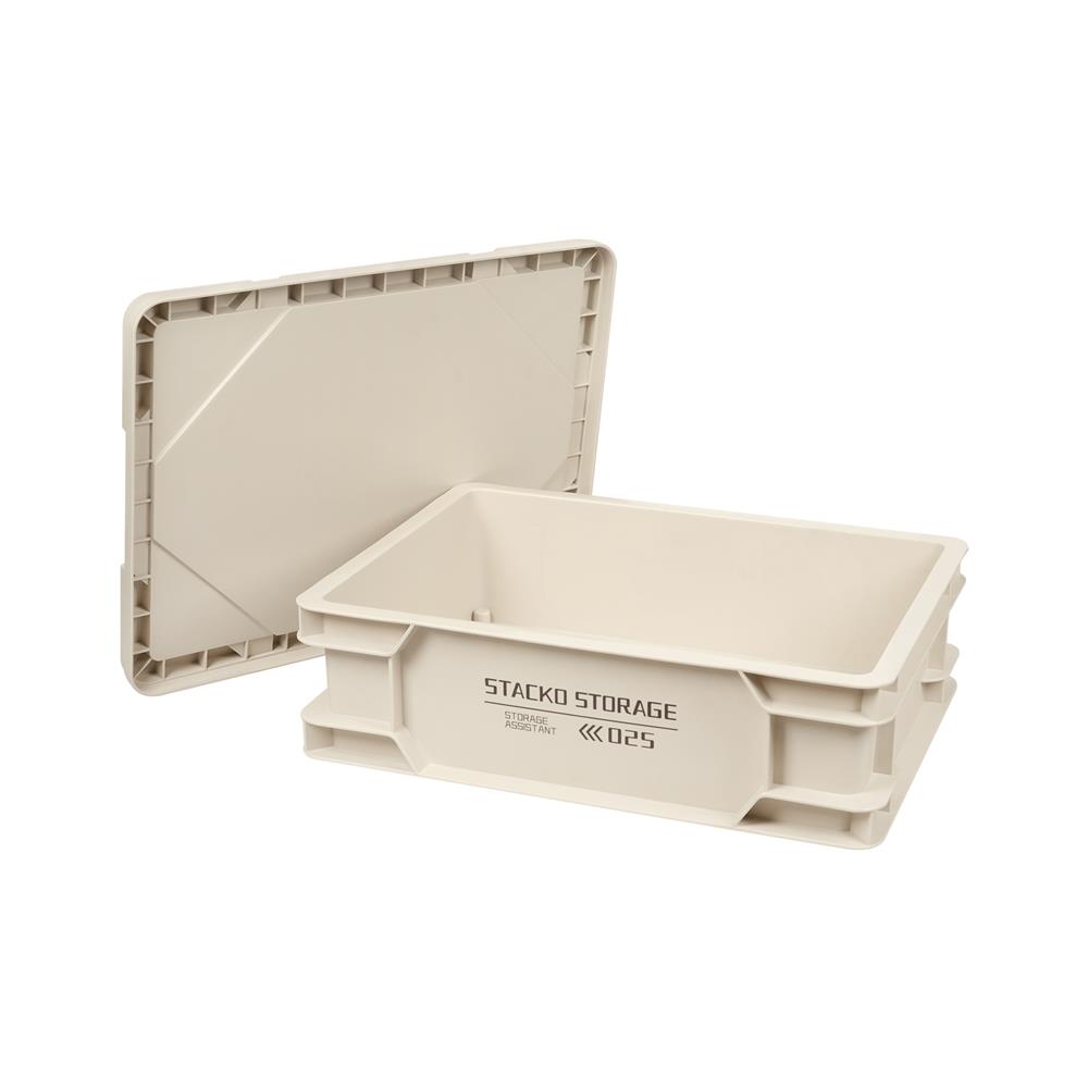กล่องเก็บของ STACKO GLAM 2025 40.5X30X13 ซม. สีเบจ