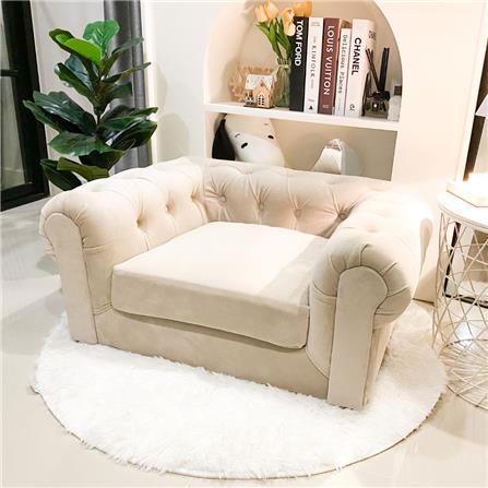 โซฟาสัตว์เลี้ยง PET BUDDY PB09 40x70x50 ซม. สีครีม_1