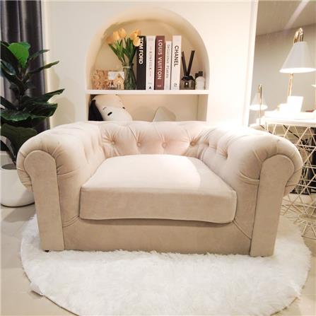 โซฟาสัตว์เลี้ยง PET BUDDY PB09 40x70x50 ซม. สีครีม_4