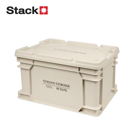 กล่องเก็บของ STACKO GLAM 2026 40.5X30X24 ซม. สีเบจ_0