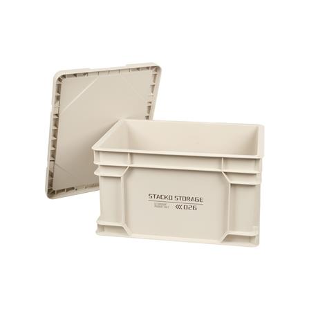 กล่องเก็บของ STACKO GLAM 2026 40.5X30X24 ซม. สีเบจ_4