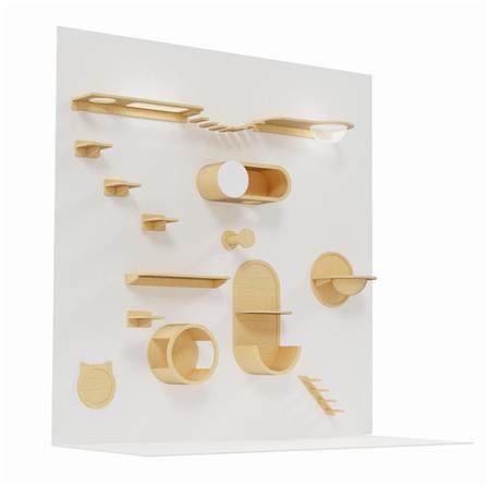 ชั้นแมวติดผนัง 15 ชิ้น PET BUDDY CS03_2