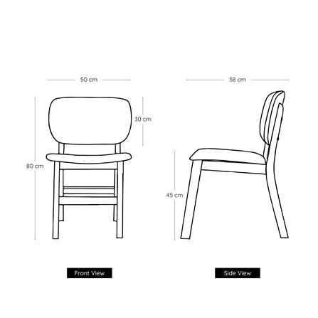 เก้าอี้ห้องอาหาร YKS C CHAIR 8859275801728 สีโอ๊ค_4
