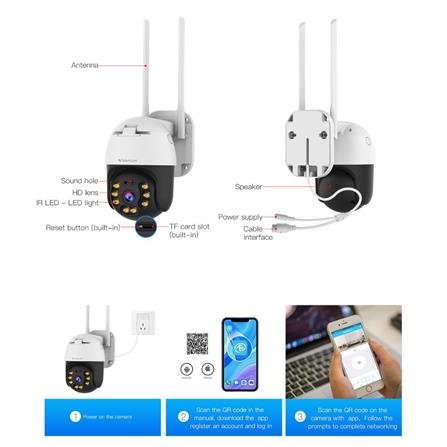 กล้องวงจรปิดภายนอก VSTARCAM CS64 3 ล้านพิกเซล_3