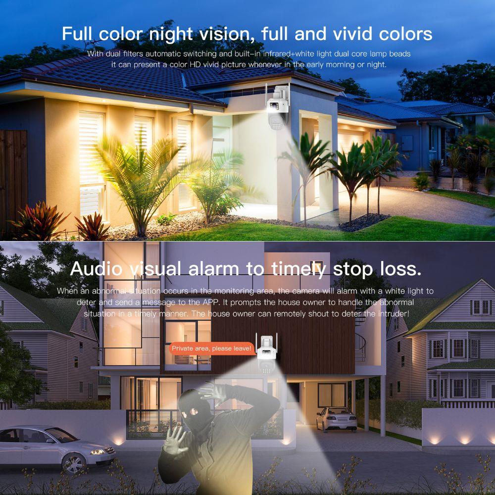 กล้องวงจรปิดภายนอก 2 เลนส์ VSTARCAM CS663DR 2 ล้านพิกเซล