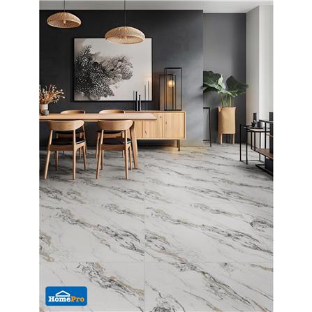 กระเบื้องพื้นพอร์ซเลน 100x100 ซม. TARA ซิลเวอร์ รูไทล์ เทา 2 ตร.ม._4