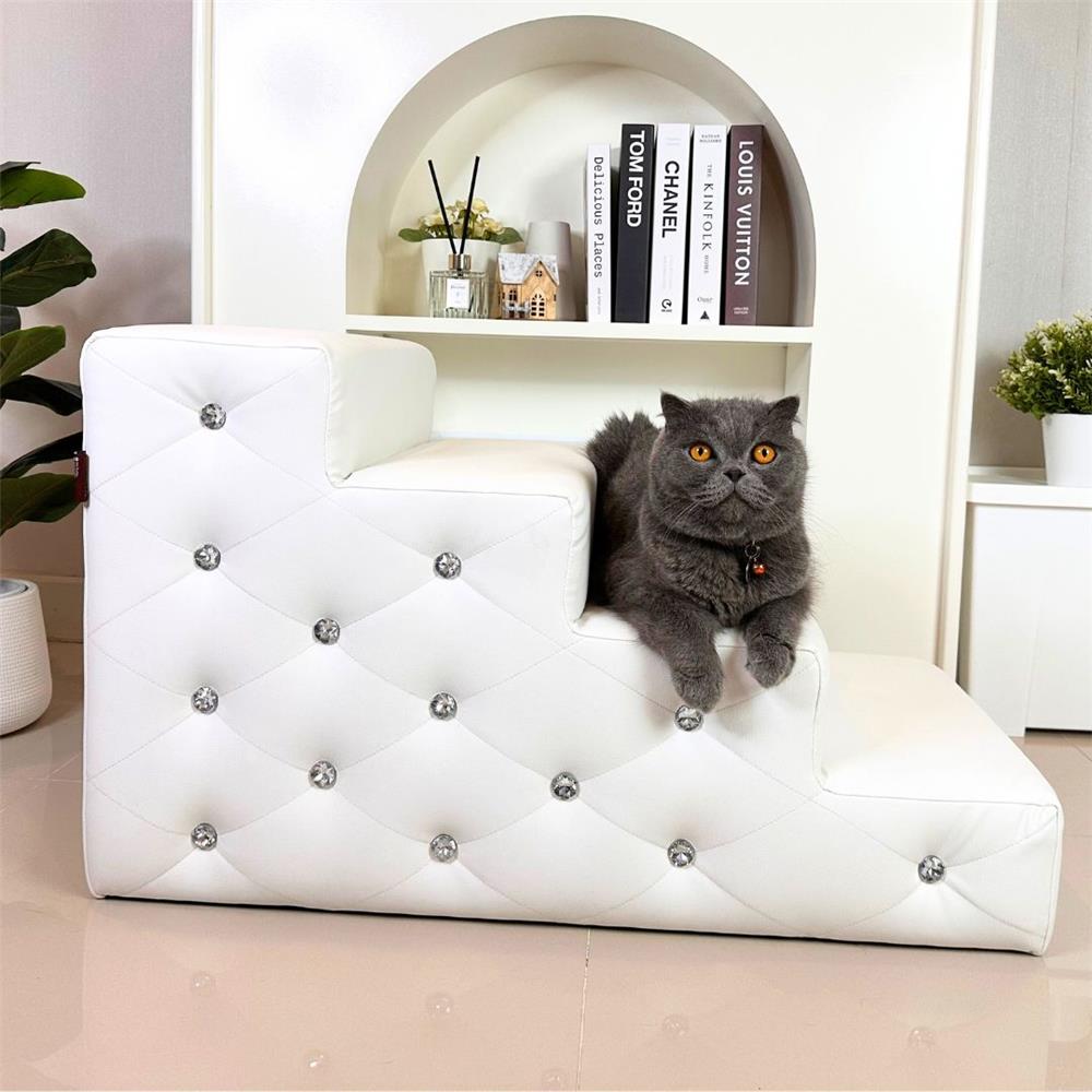 บันไดสัตว์เลี้ยง 4 ขั้น PET BUDDY PB01L สีขาว