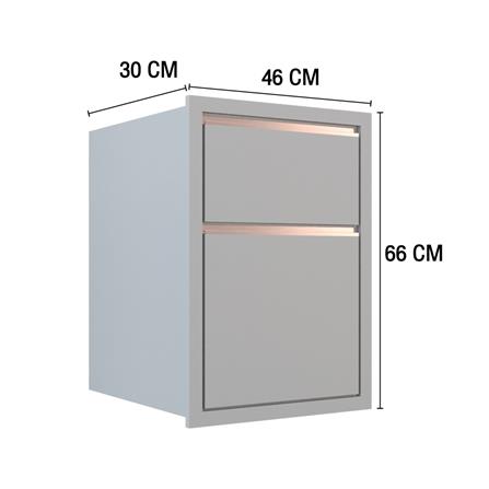 ตู้ลิ้นชัก MJ ETERNITY 46x66 ซม. สี ELEGANT GREY_4