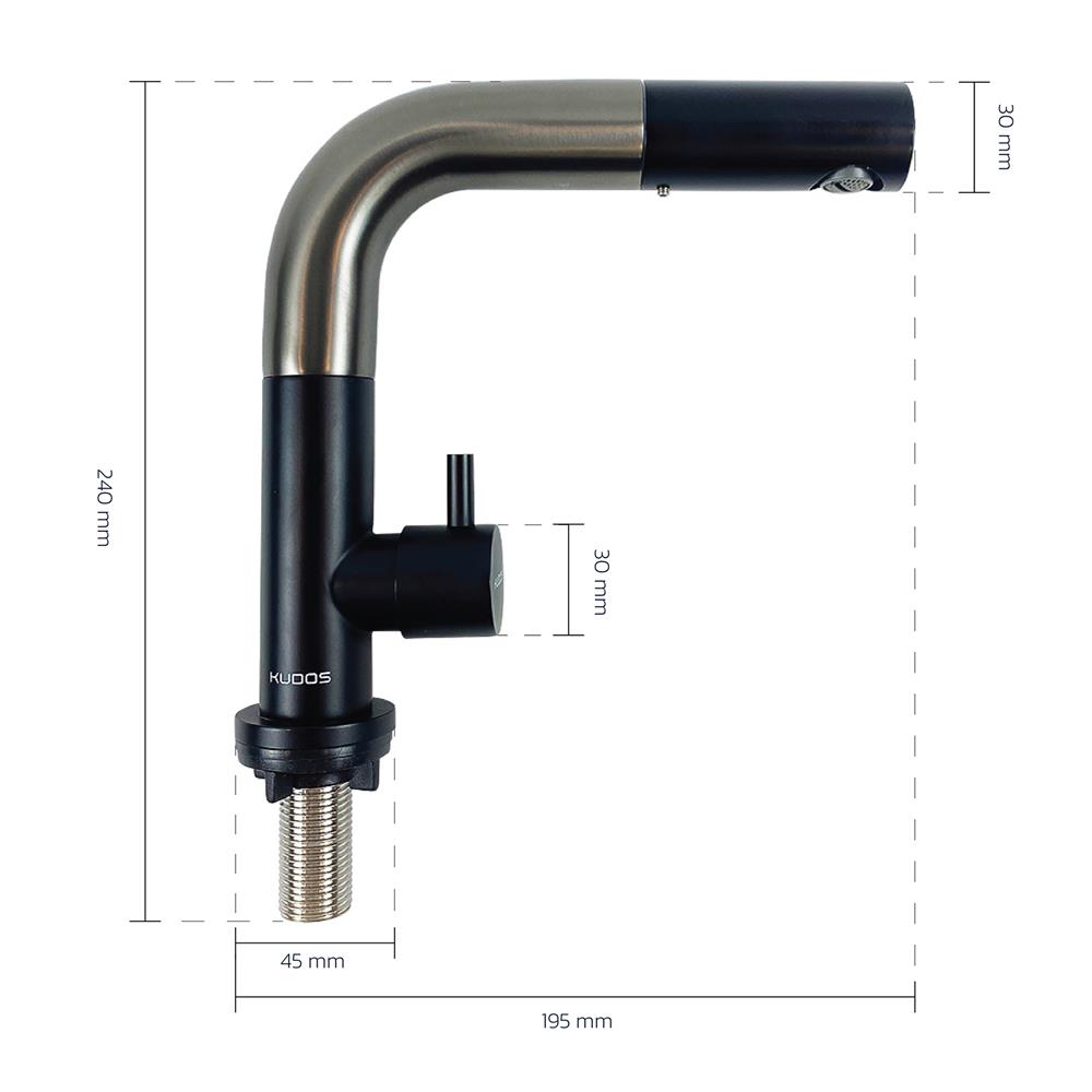 ก๊อกอ่างล้างหน้าเดี่ยว KUDOS เวรี่ย์ K1500419