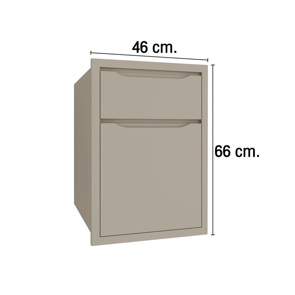 ตู้ลิ้นชัก MJ ECO 46x66 ซม. สี BEIGE