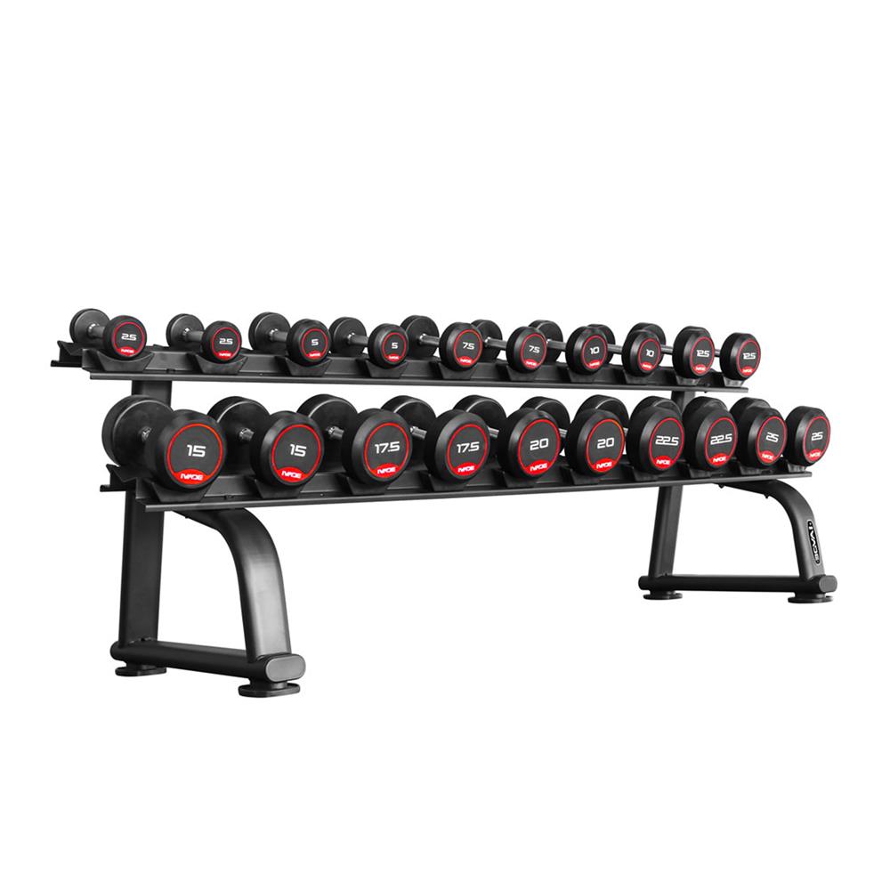 ชุดดัมเบล 10 คู่ พร้อมชั้นวาง IVADE 275 กก.