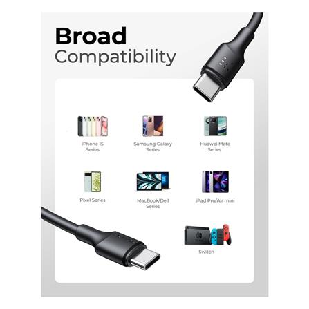 สายชาร์จ USB-C TO USB-C POWERLINK EDC C2280 2 เมตร สีดำ_7