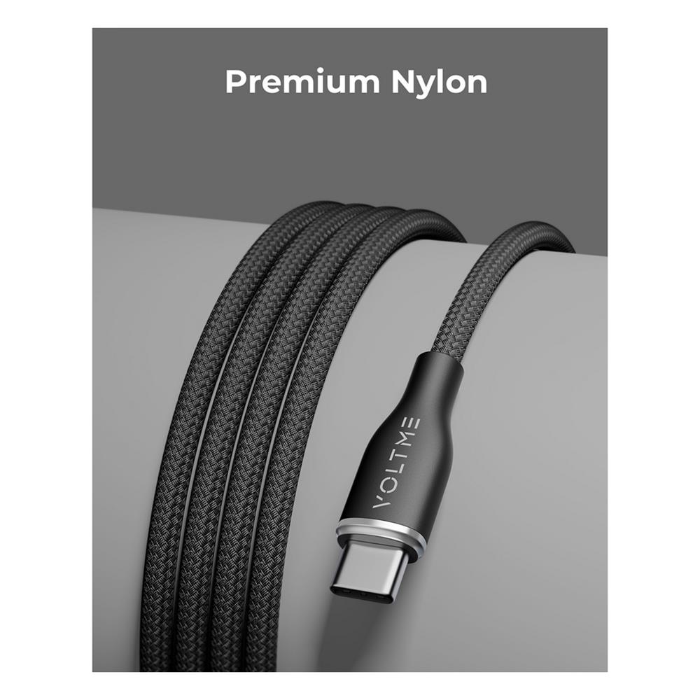 สายชาร์จ USB-A TO USB-C VOLTME POWERLINK RUGG C2041 1 เมตร สีดำ