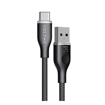 สายชาร์จ USB-A TO USB-C VOLTME POWERLINK RUGG C2041 1 เมตร สีดำ_0