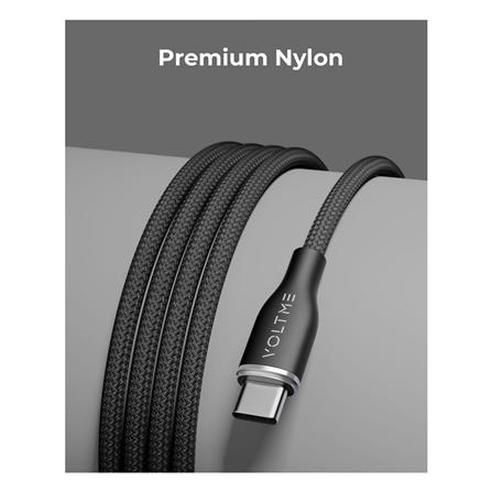 สายชาร์จ USB-A TO USB-C VOLTME POWERLINK RUGG C2041 1 เมตร สีดำ_6