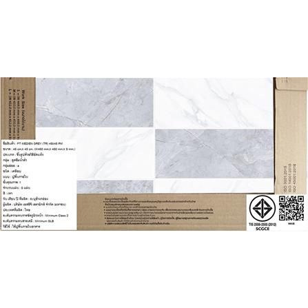 กระเบื้องพื้น 18x18 นิ้ว TARA มีเดียน เทา PM 1 ตร.ม._4