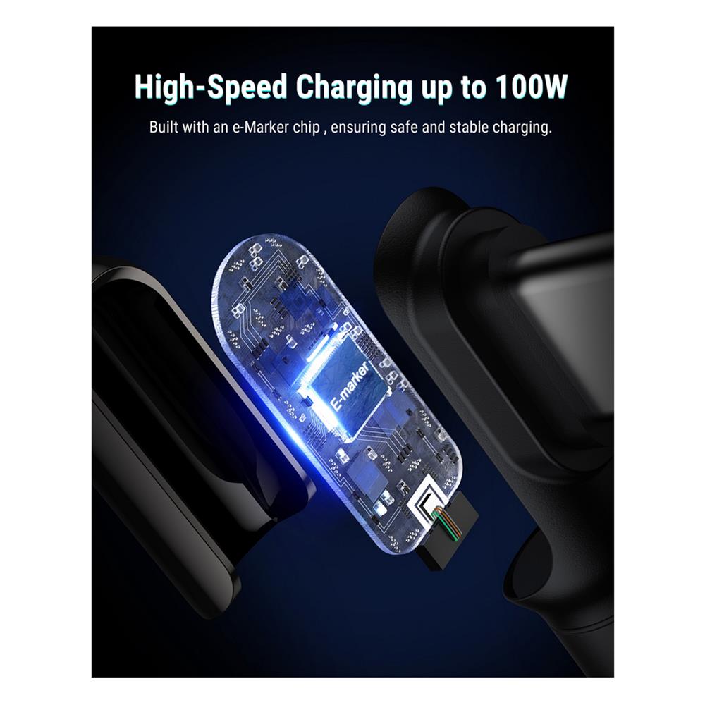 สายชาร์จ USB-C TO USB-C VOLTME POWERLINK STARK C2071 1.2 เมตร สีดำ