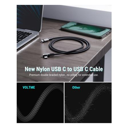 สายชาร์จ USB-C TO USB-C VOLTME POWERLINK STARK C2071 1.2 เมตร สีดำ_1