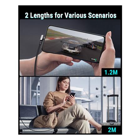 สายชาร์จ USB-C TO USB-C VOLTME POWERLINK STARK C2071 1.2 เมตร สีดำ_4