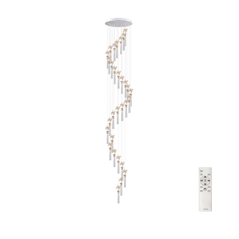 ไฟช่อ LED EVL CFC-11093 50 วัตต์ DAYLIGHT/COOL WHITE/WARM WHITE สีทอง/ใส 30 หัว