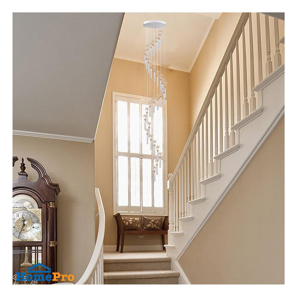 ไฟช่อ LED EVL CFC-11093 50 วัตต์ DAYLIGHT/COOL WHITE/WARM WHITE สีทอง/ใส 30 หัว