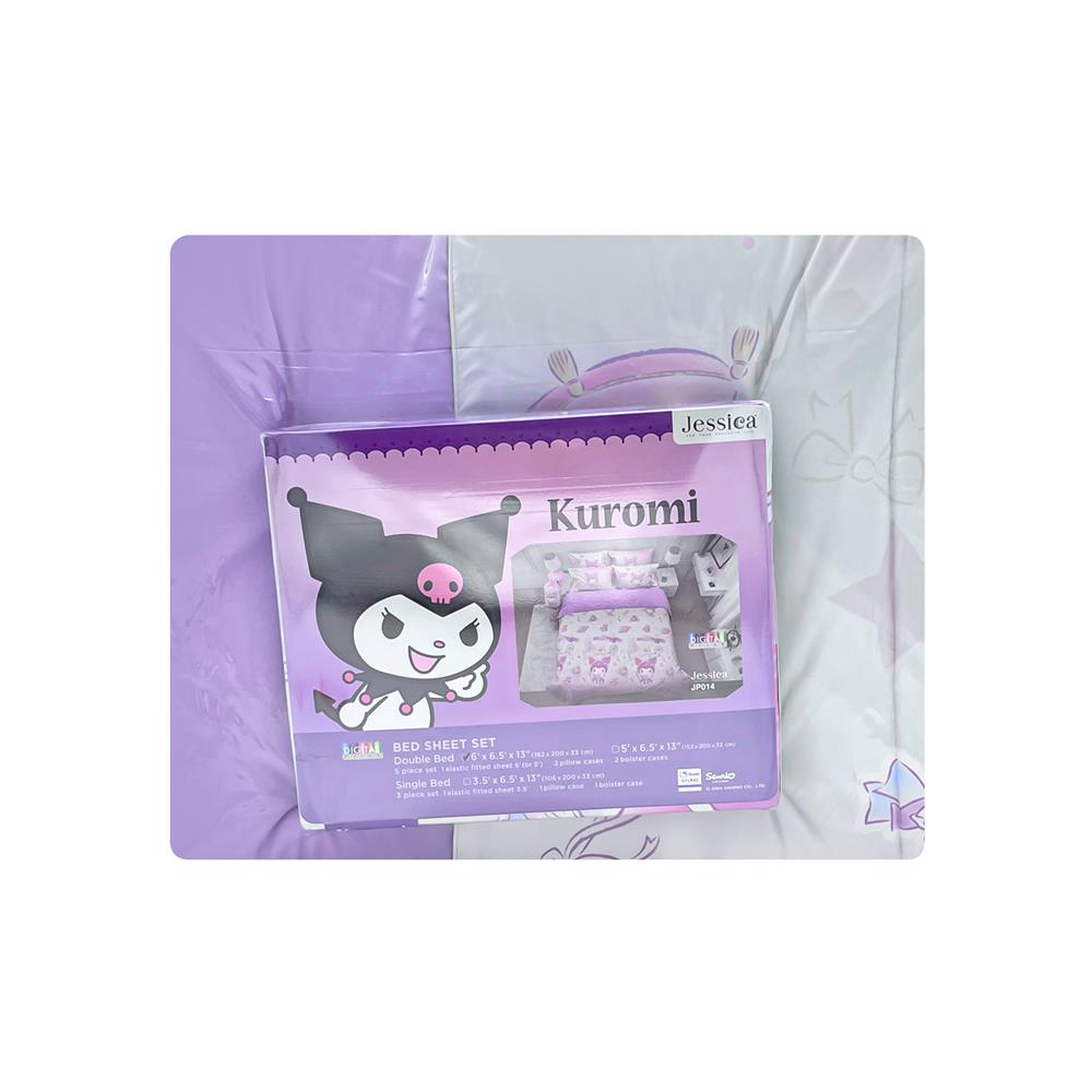 ชุดผ้าปูที่นอน 3.5 ฟุต 4 ชิ้น JESSICA KUROMI 22070-JP014