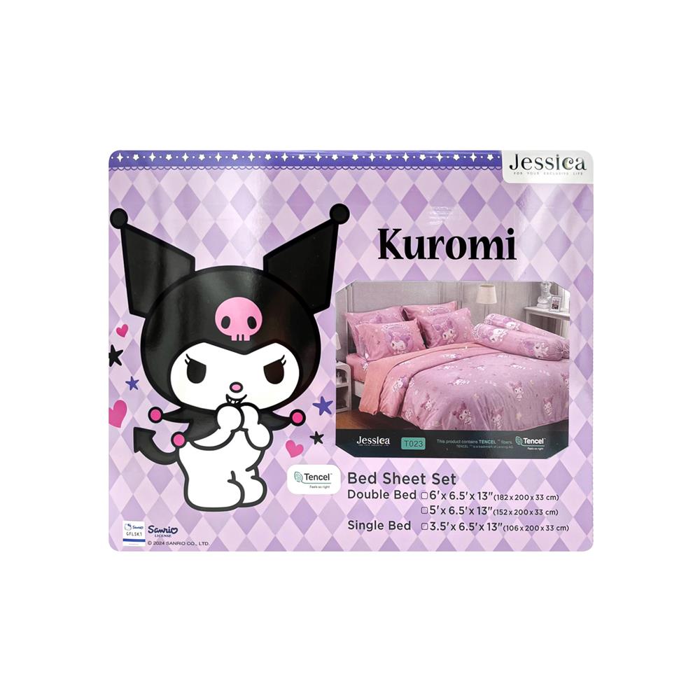 ชุดผ้าปูที่นอน 6 ฟุต 5 ชิ้น JESSICA KUROMI 20164-T023