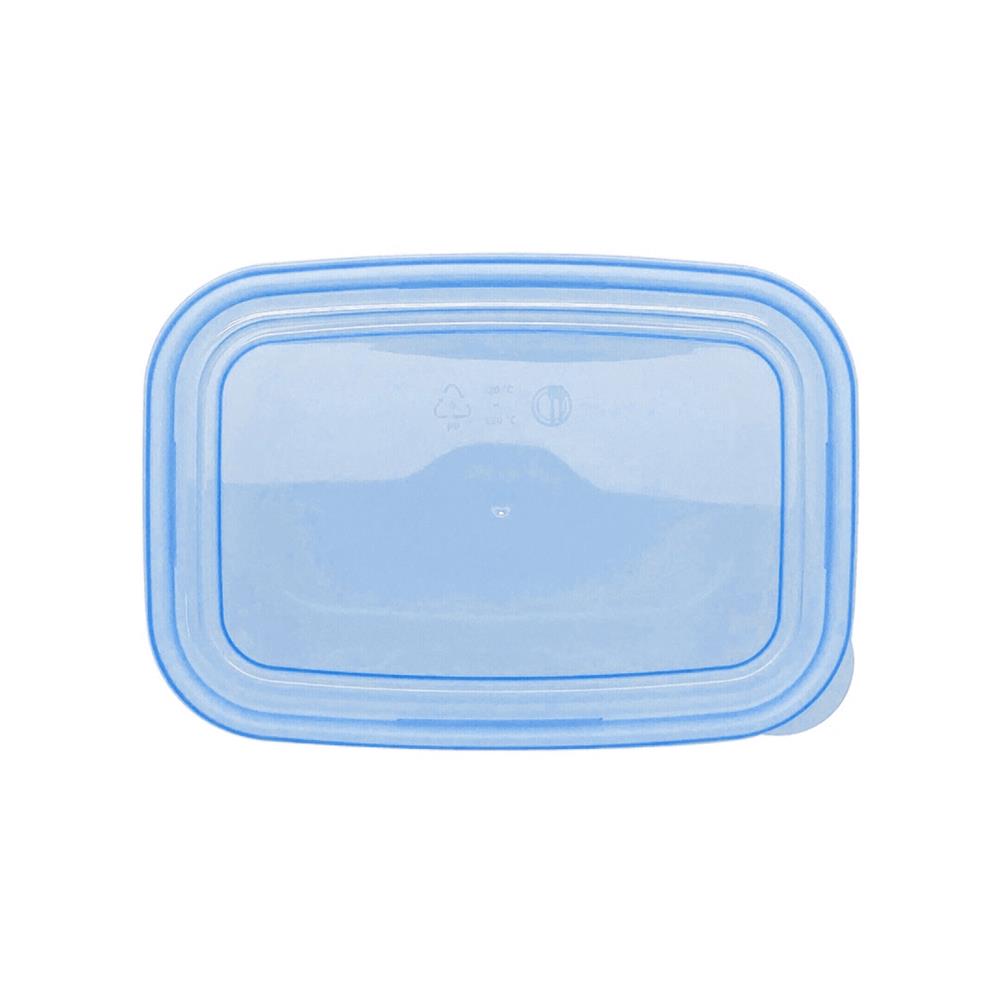 กล่องอาหารเหลี่ยม 1 ลิตร KECH NOLA สีฟ้า แพ็ก 3 ชิ้น