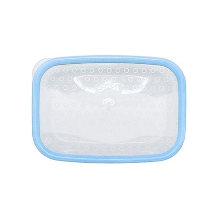 กล่องอาหารเหลี่ยม 0.6 ลิตร KECH NICE สีฟ้า แพ็ก 4 ชิ้น_5