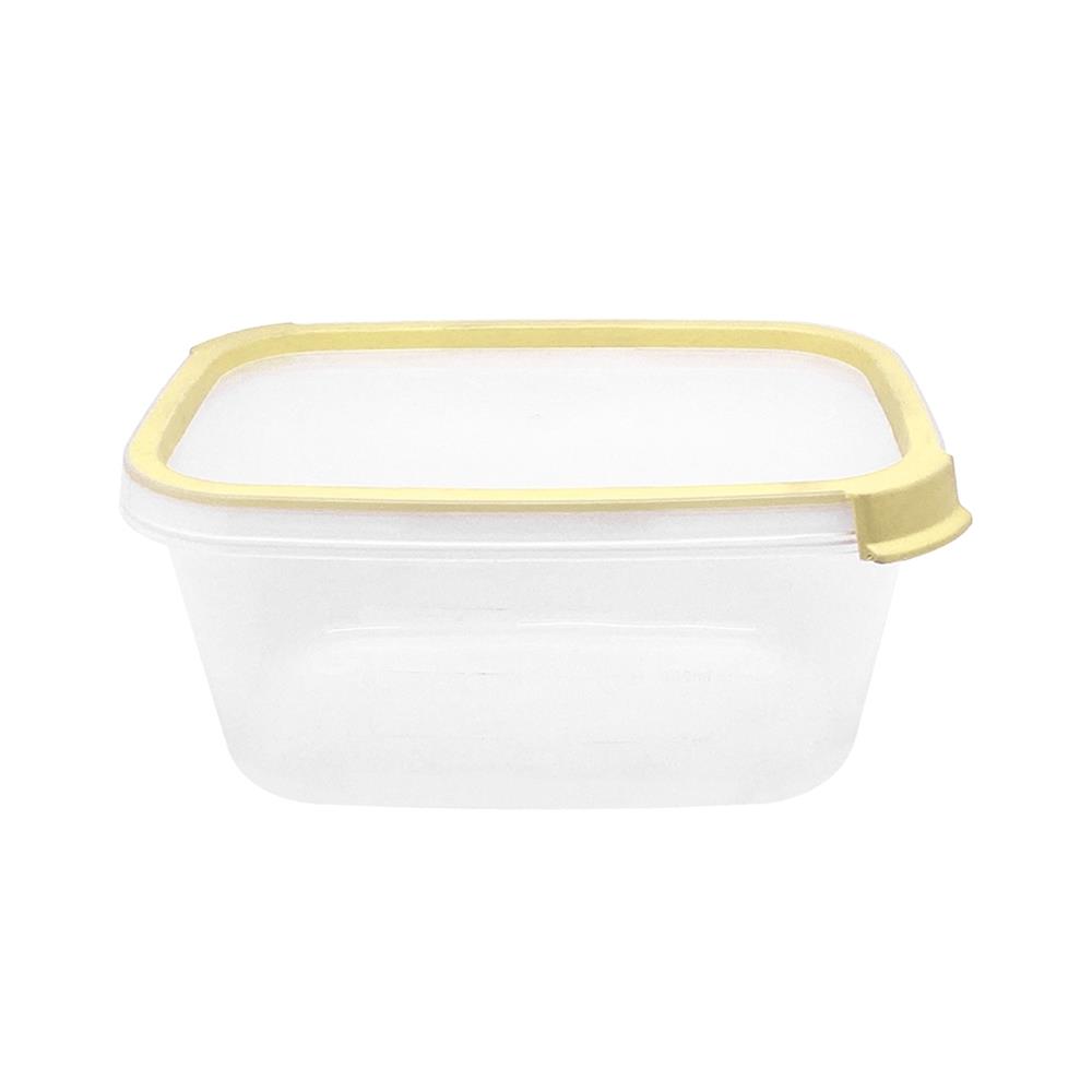 กล่องอาหารเหลี่ยม 1 ลิตร KECH NEAT สีเหลือง