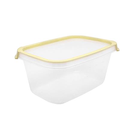 กล่องอาหารเหลี่ยม 1 ลิตร KECH NEAT สีเหลือง_2