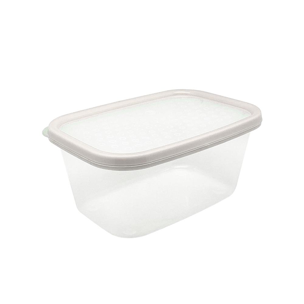 กล่องอาหารเหลี่ยม 1 ลิตร KECH NICE สีเทา แพ็ก 3 ชิ้น